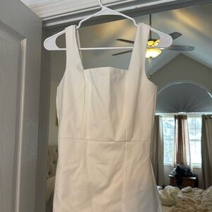 White lulu stretchy dress no tags never worn